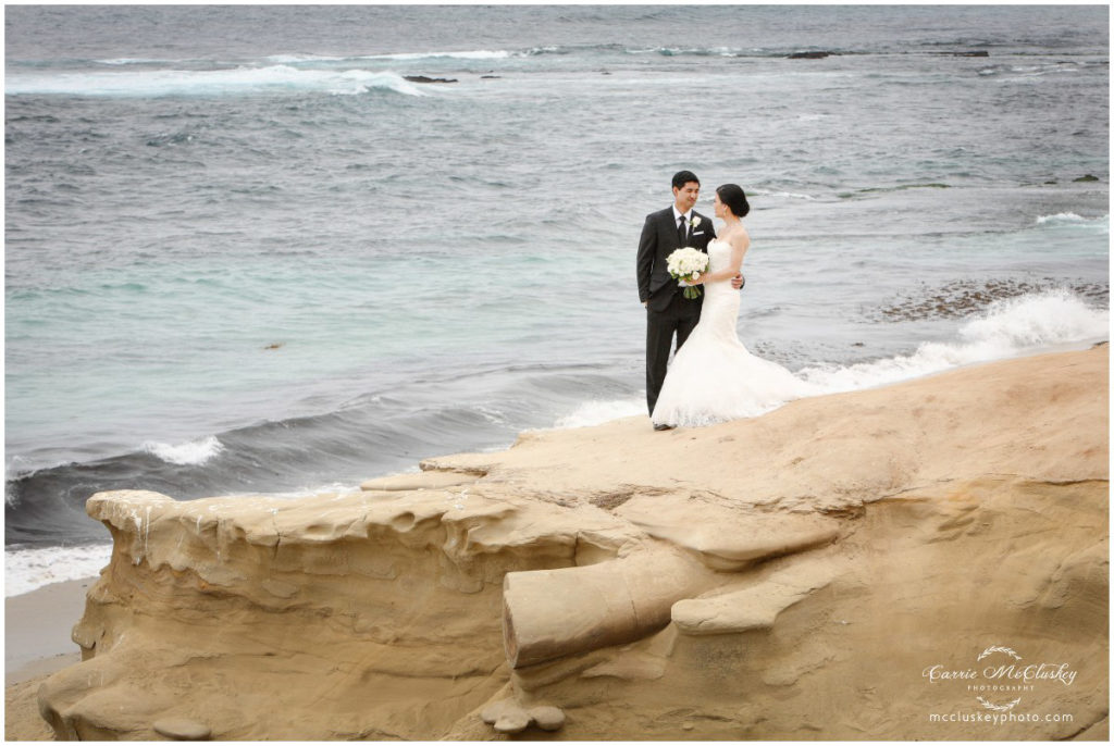 Bride and Groom in La Jolla for some couple shots.