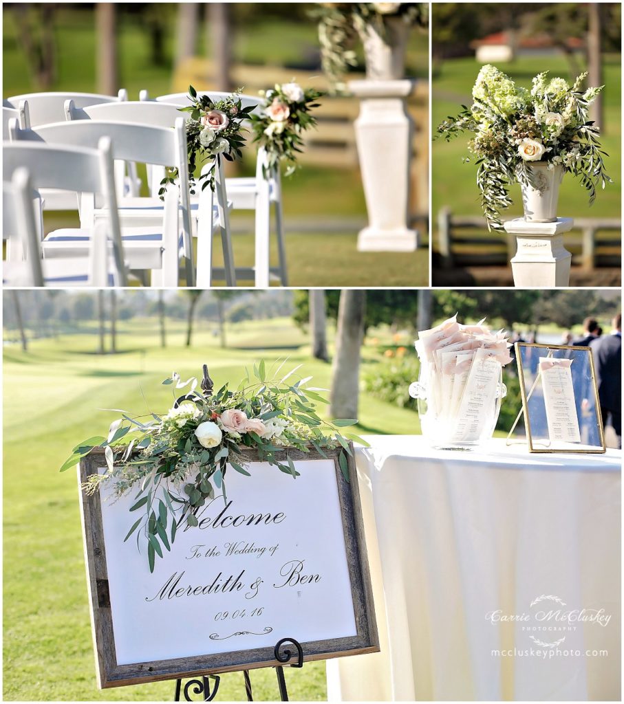 Fairbanks Ranch Country Club Wedding details