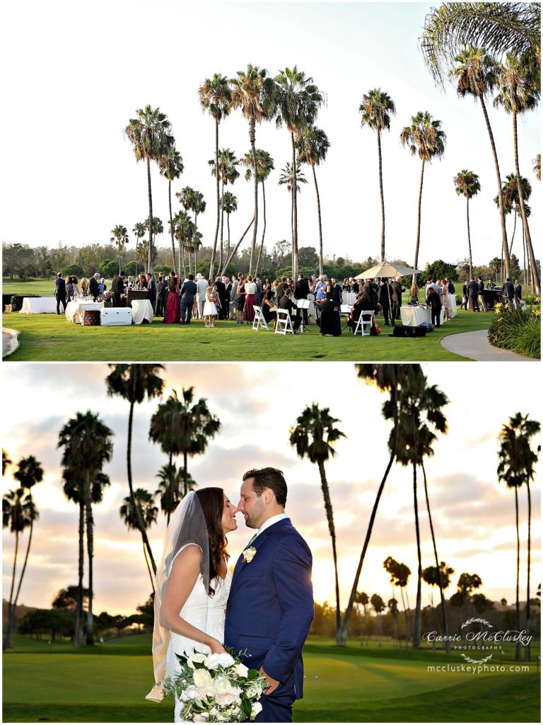 Fairbanks Ranch Country Club Wedding Sunset